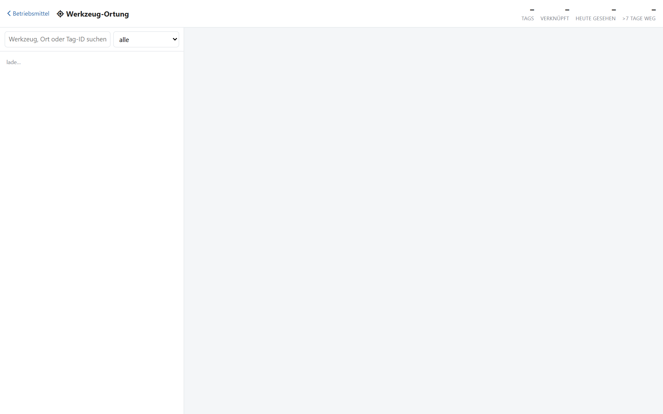 Werkzeug-Ortung über Bluetooth-Tags