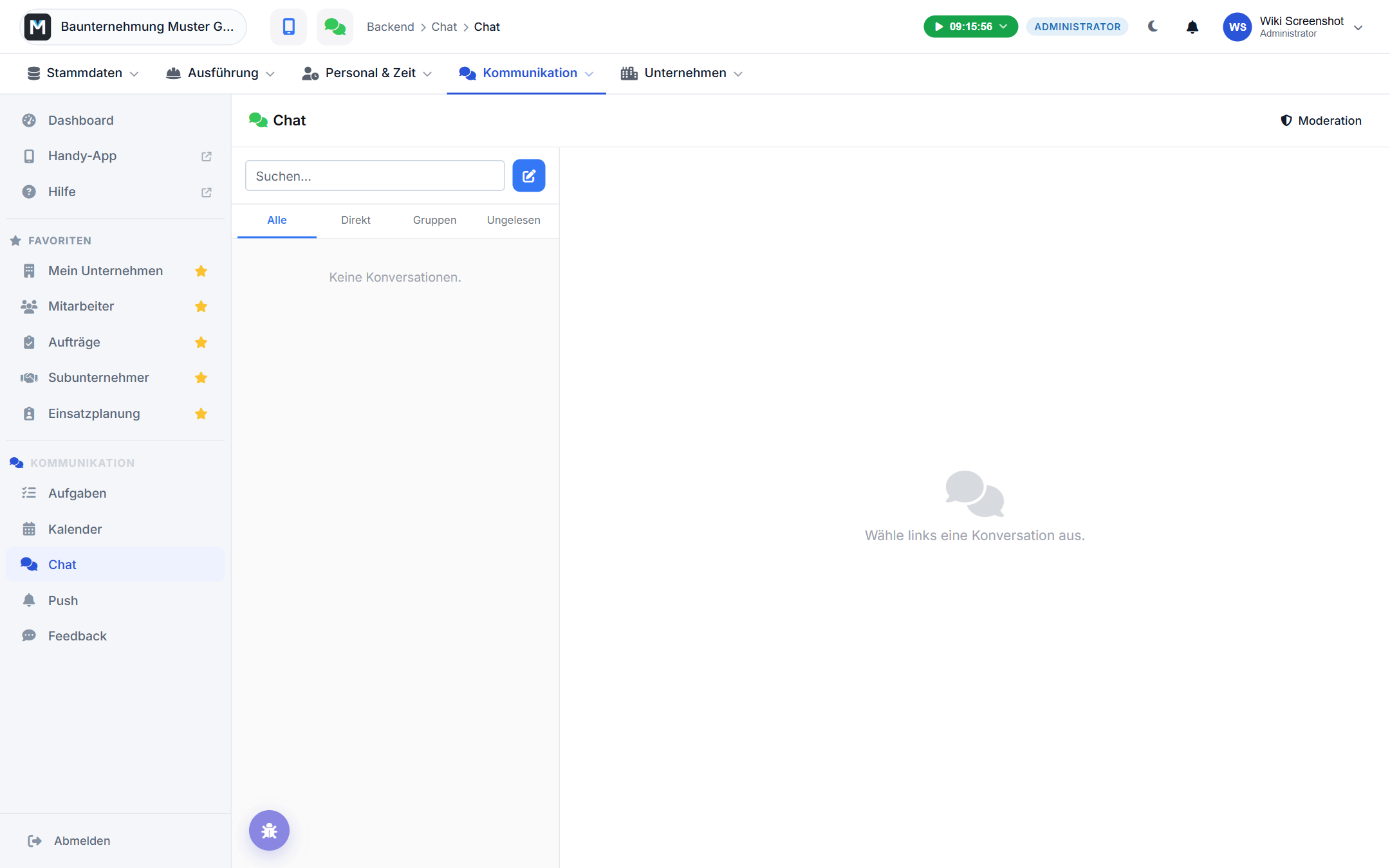 Chat-Messenger im Backend